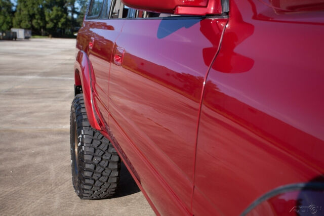 1992 Red Toyota Land Cruiser SUV
