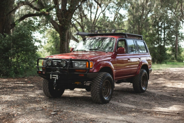 1992 Red Toyota Land Cruiser SUV