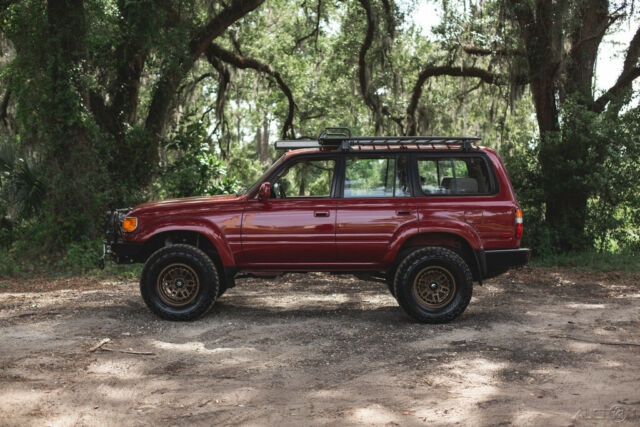 1992 Red Toyota Land Cruiser SUV