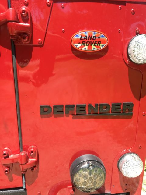 1991 Red Land Rover Defender