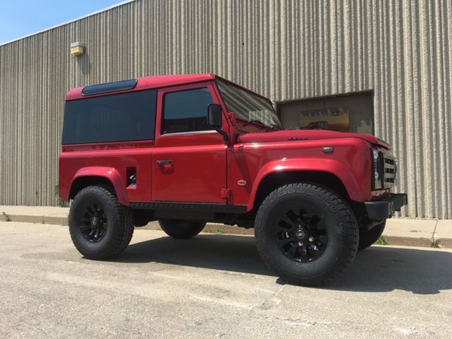 1991 Red Land Rover Defender
