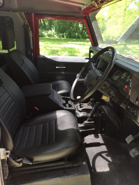 1991 Red Land Rover Defender