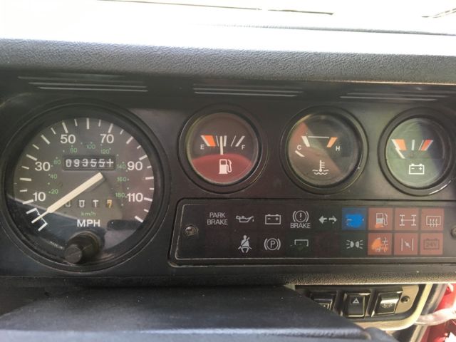 1991 Red Land Rover Defender