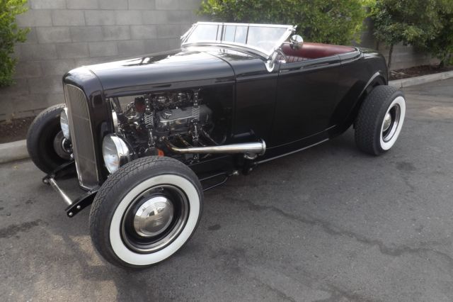 1932 Black Ford Highboy Roadster Convertible