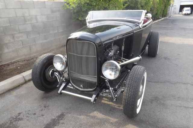 1932 Black Ford Highboy Roadster Convertible