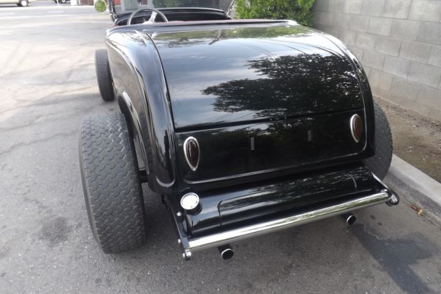 1932 Black Ford Highboy Roadster Convertible