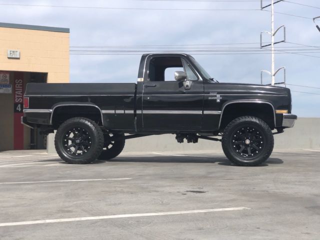 1985 Black Chevrolet C-10