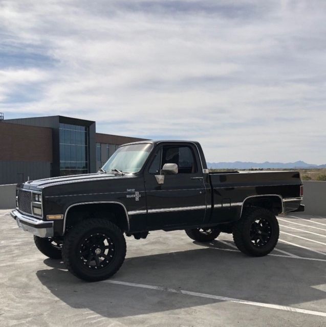 1985 Black Chevrolet C-10