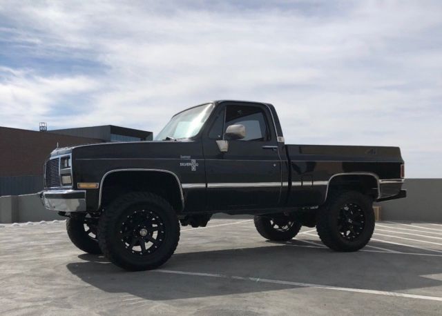 1985 Black Chevrolet C-10