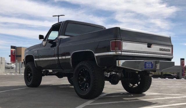 1985 Black Chevrolet C-10