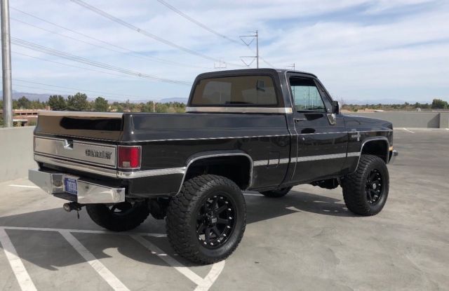 1985 Black Chevrolet C-10