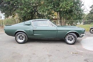 1968 Green Ford Mustang Hatchback