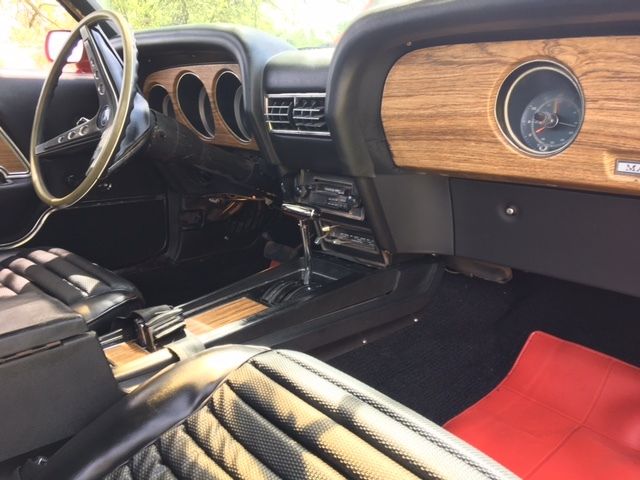 1969 Candy Apple Red Ford Mustang 2 door