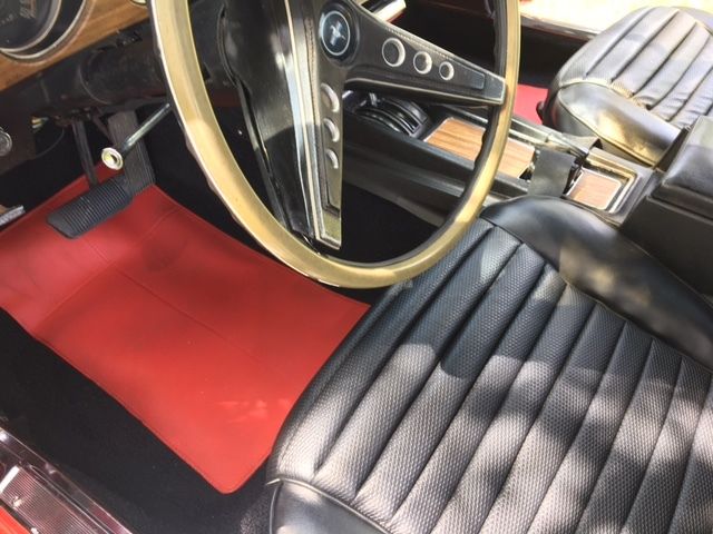 1969 Candy Apple Red Ford Mustang 2 door