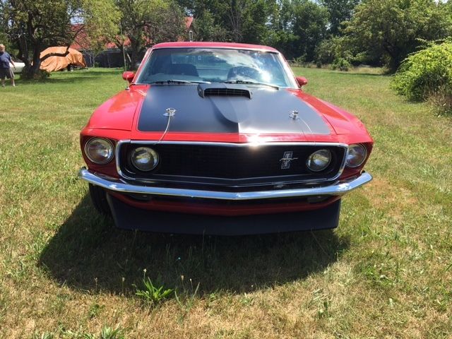 1969 Candy Apple Red Ford Mustang 2 door