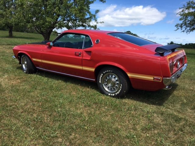 1969 Candy Apple Red Ford Mustang 2 door