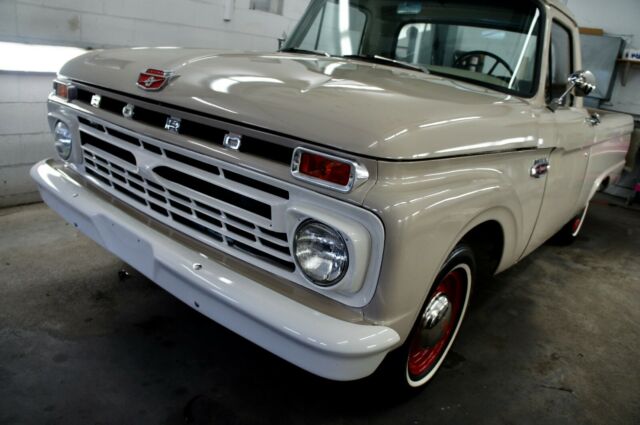 1966 Black Ford F-100 Extended Crew Cab Pickup