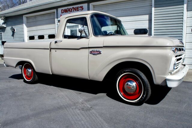 1966 Black Ford F-100 Extended Crew Cab Pickup