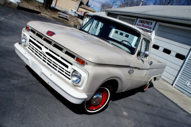 1966 Black Ford F-100 Extended Crew Cab Pickup