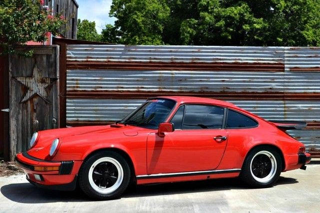 1986 Red Porsche 911 Coupe