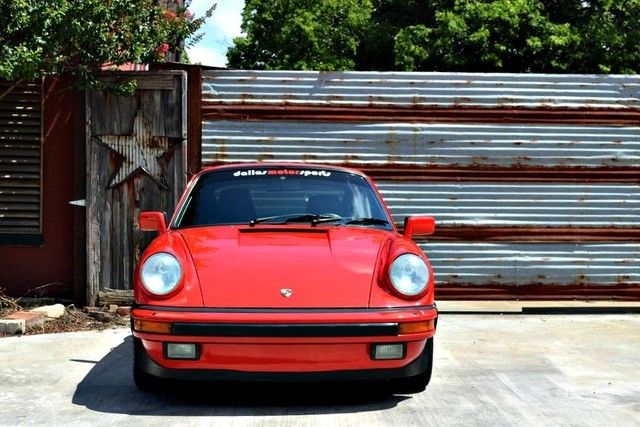 1986 Red Porsche 911 Coupe