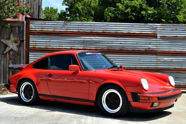 1986 Red Porsche 911 Coupe