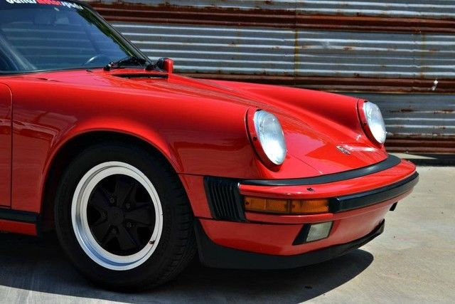 1986 Red Porsche 911 Coupe