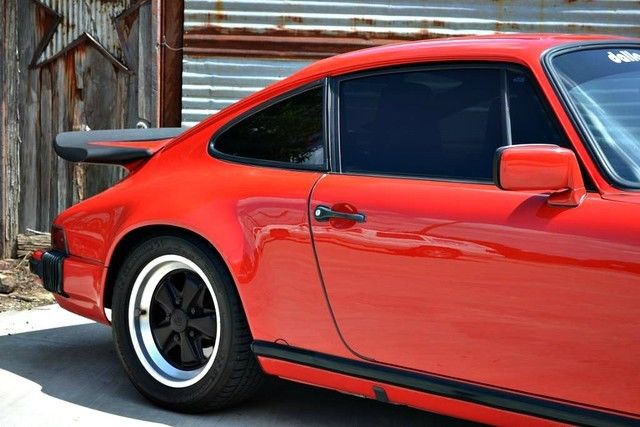 1986 Red Porsche 911 Coupe