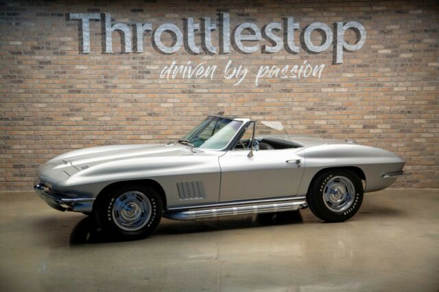 1967 Silver Chevrolet Corvette Convertible