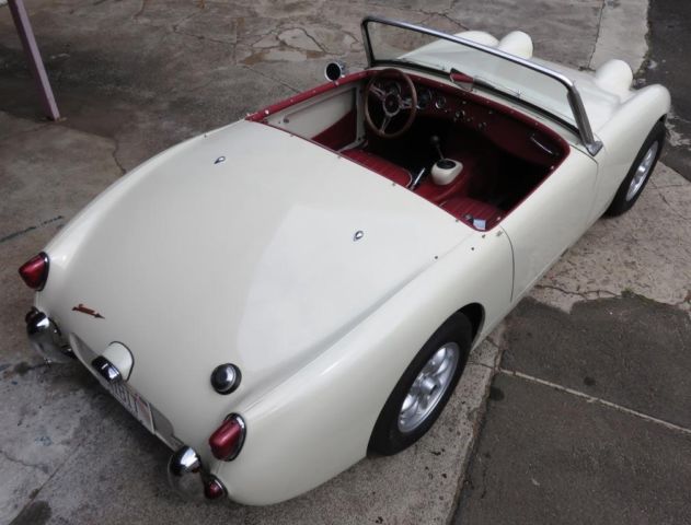 1960 Old English White Austin Healey Sprite