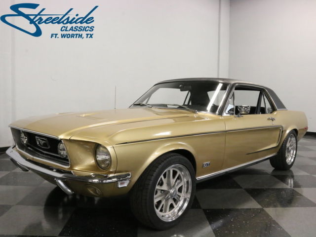 1968 Gold Ford Mustang Coupe