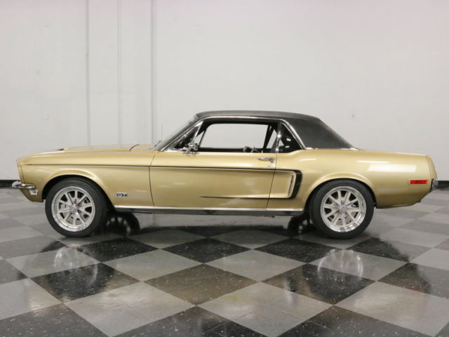 1968 Gold Ford Mustang Coupe