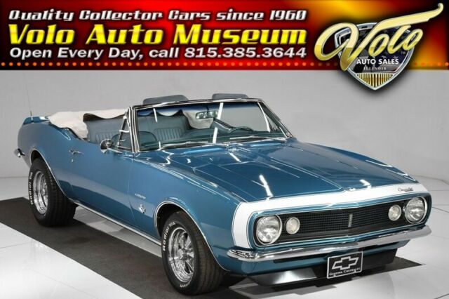 1967 Blue Chevrolet Camaro Convertible
