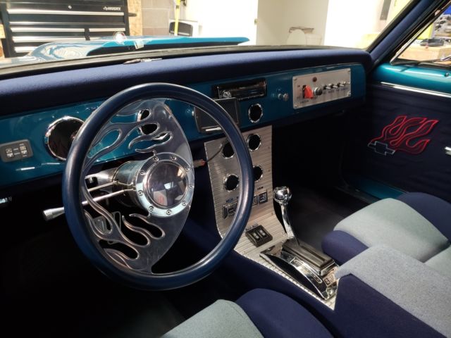 1966 Blue Chevrolet Nova Coupe