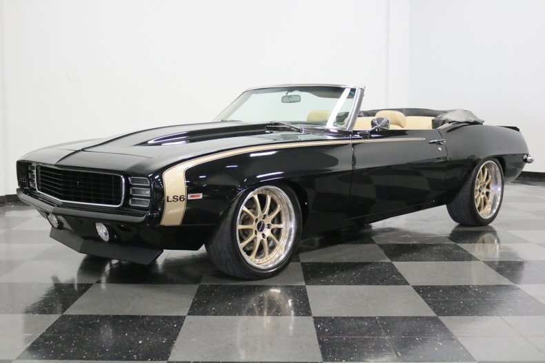 1969 Black Chevrolet Camaro Convertible