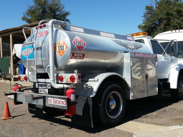 1984 White Ford Fuel Truck Standard Cab Pickup