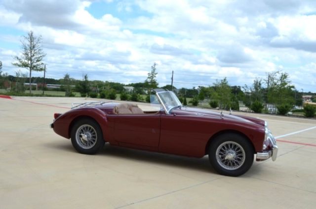 1957 Red MG MGA Convertible