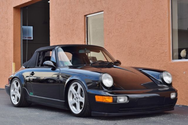 1990 Black Porsche 911 Convertible
