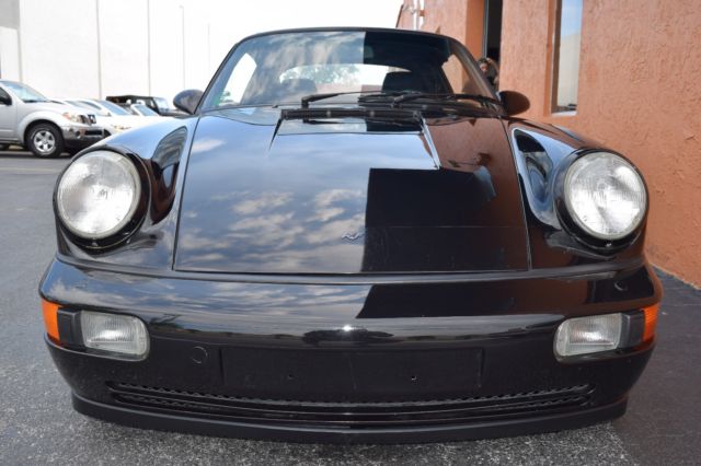 1990 Black Porsche 911 Convertible