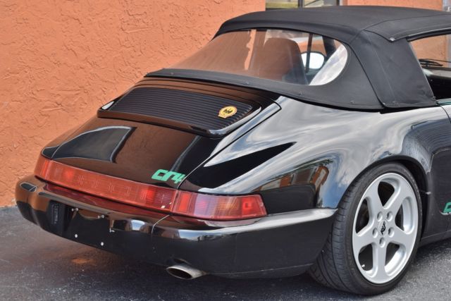 1990 Black Porsche 911 Convertible