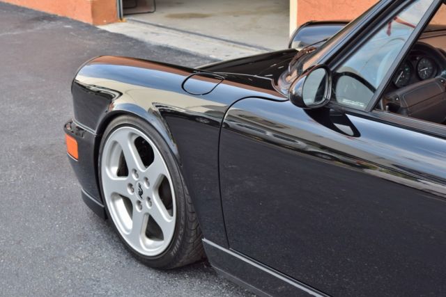 1990 Black Porsche 911 Convertible