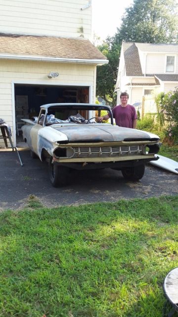 1959 blue Chevrolet El Camino el camino