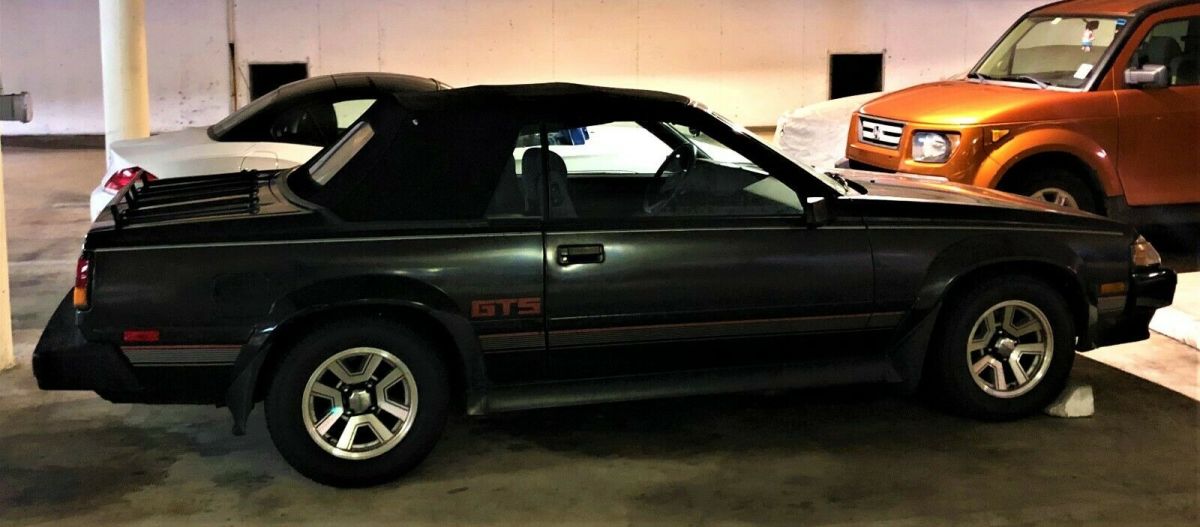 1985 Black Toyota Celica Convertible