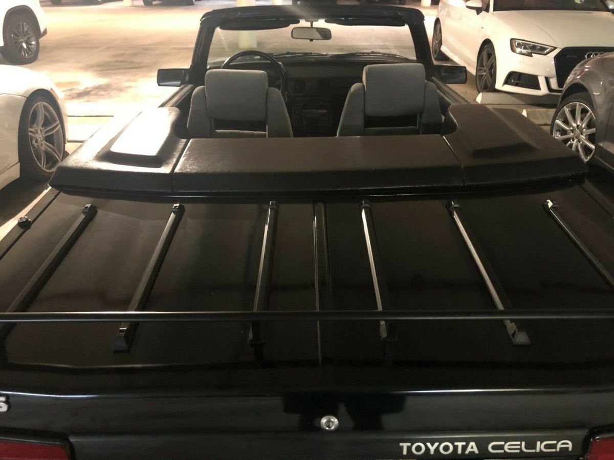 1985 Black Toyota Celica Convertible