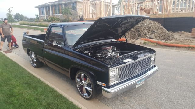 1986 Black Chevrolet C-10 Short box