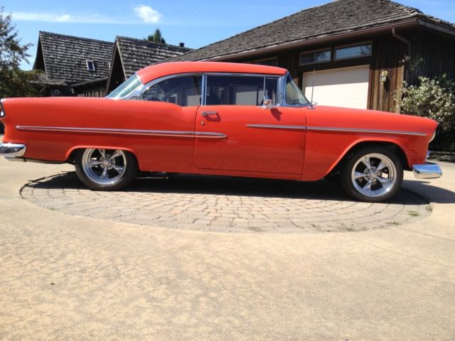 1955 Red Chevrolet Bel Air/150/210 Coupe