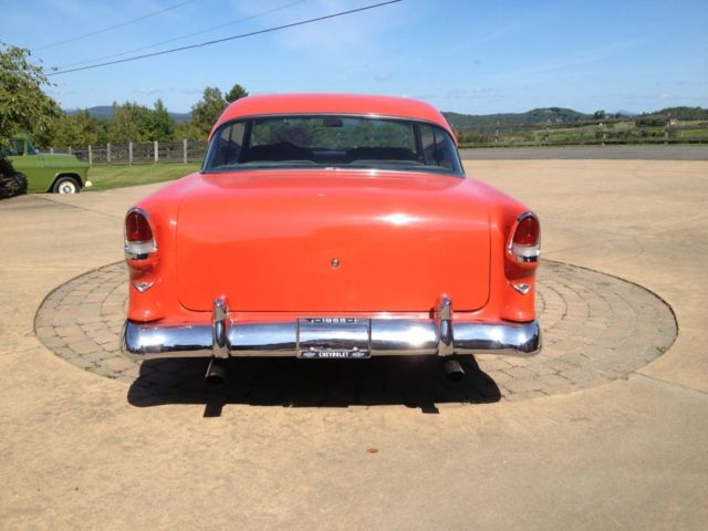 1955 Red Chevrolet Bel Air/150/210 Coupe