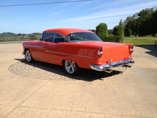 1955 Red Chevrolet Bel Air/150/210 Coupe