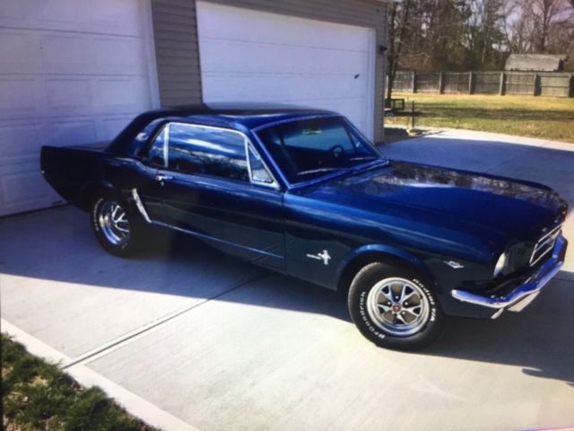 1965 Blue Ford Mustang Coupe