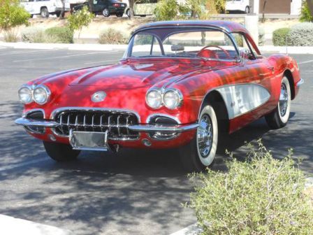 1960 Red Chevrolet Corvette Roadster